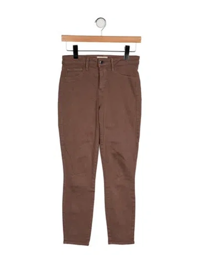Pre-owned L'agence Skinny Leg Pants In Brown