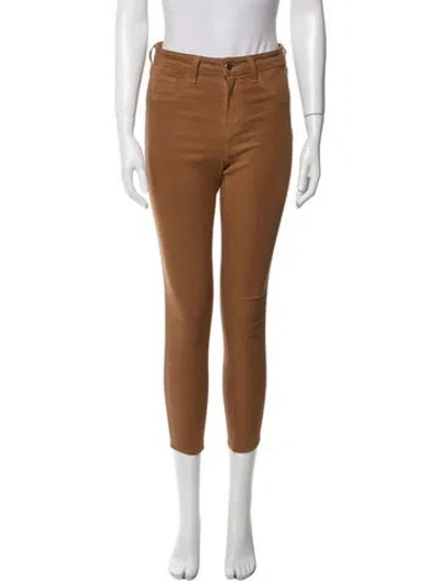 Pre-owned L'agence Skinny Leg Pants In Brown