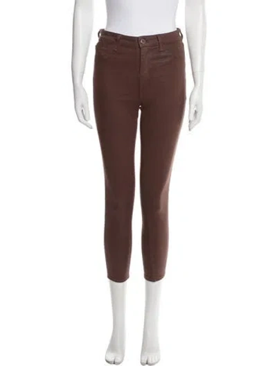 Pre-owned L'agence Skinny Leg Pants In Brown