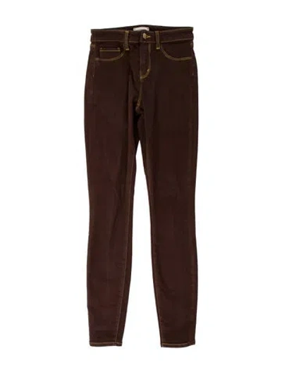 Pre-owned L'agence Skinny Leg Pants In Brown