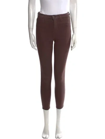 Pre-owned L'agence Skinny Leg Pants In Brown