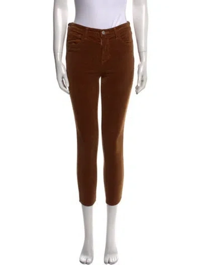 Pre-owned L'agence Skinny Leg Pants In Brown