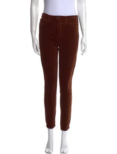 Pre-owned L'agence Skinny Leg Pants In Brown