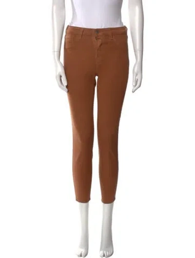 Pre-owned L'agence Skinny Leg Pants In Brown