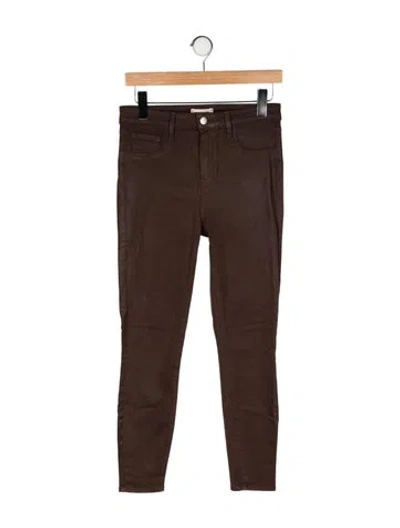Pre-owned L'agence Skinny Leg Pants In Brown