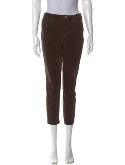 Pre-owned L'agence Skinny Leg Pants In Brown