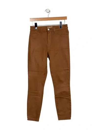 Pre-owned L'agence Skinny Leg Pants In Brown