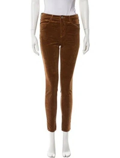Pre-owned L'agence Skinny Leg Pants In Brown