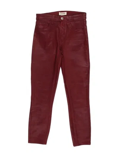 Pre-owned L'agence Skinny Leg Pants In Brown