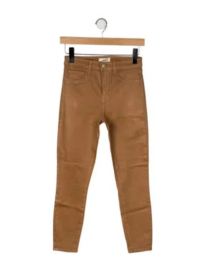 Pre-owned L'agence Skinny Leg Pants In Brown