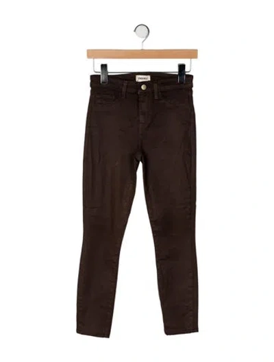 Pre-owned L'agence Skinny Leg Pants In Brown