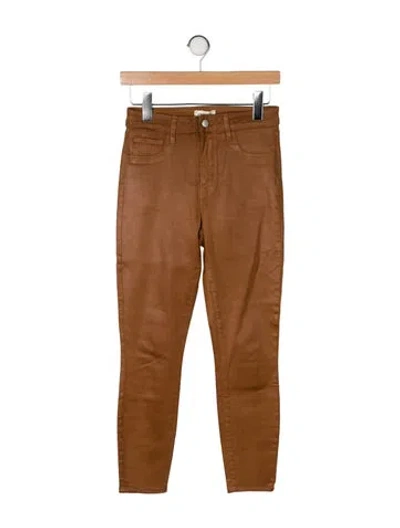Pre-owned L'agence Skinny Leg Pants In Brown