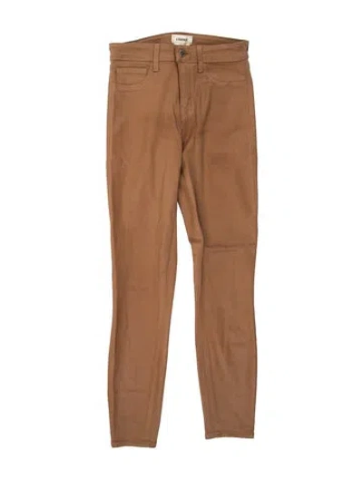 Pre-owned L'agence Skinny Leg Pants In Brown