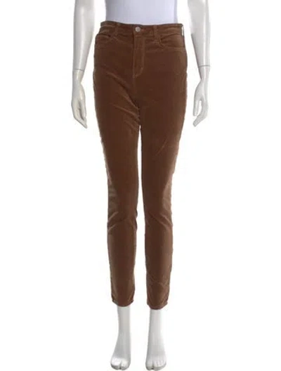 Pre-owned L'agence Skinny Leg Pants In Brown