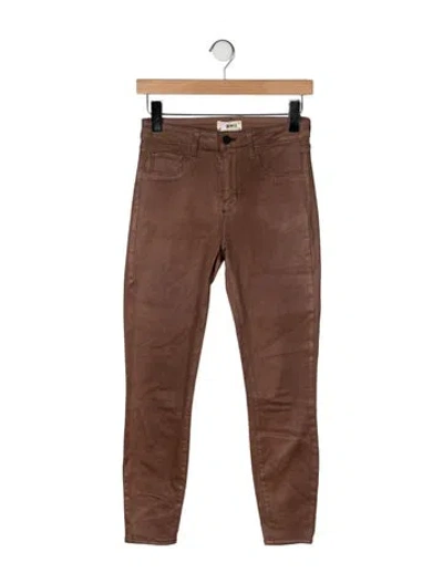 Pre-owned L'agence Skinny Leg Pants In Brown