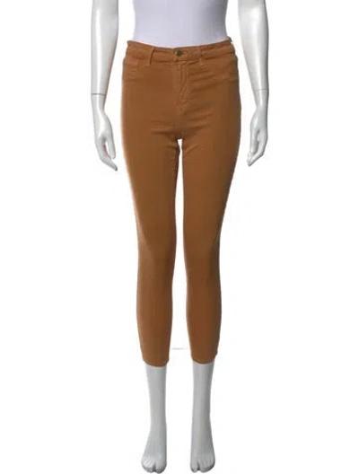 Pre-owned L'agence Skinny Leg Pants In Brown