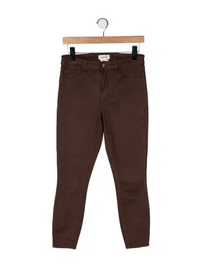 Pre-owned L'agence Skinny Leg Pants In Brown