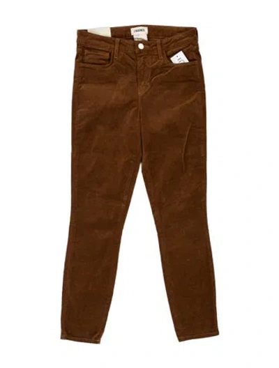 Pre-owned L'agence Skinny Leg Pants In Brown
