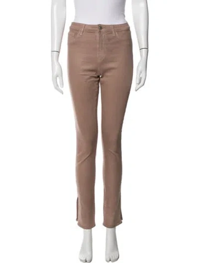 Pre-owned L'agence Skinny Leg Pants In Brown