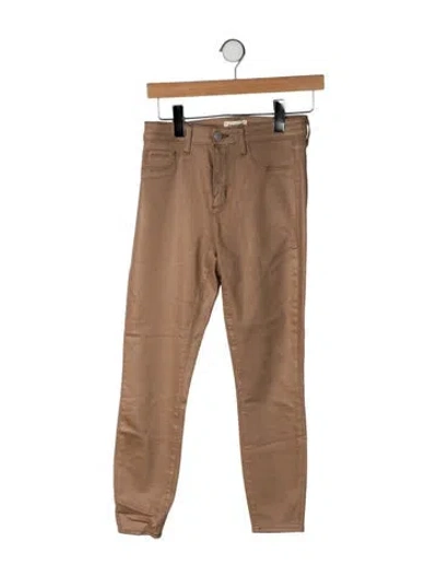 Pre-owned L'agence Skinny Leg Pants In Brown