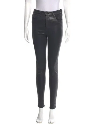 Pre-owned L'agence Skinny Leg Pants In Gray