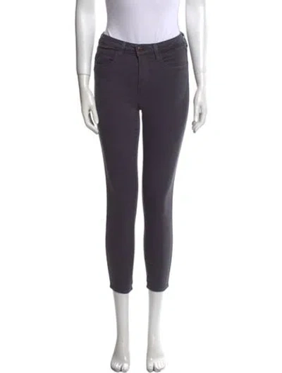 Pre-owned L'agence Skinny Leg Pants In Gray