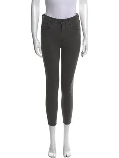 Pre-owned L'agence Skinny Leg Pants In Gray