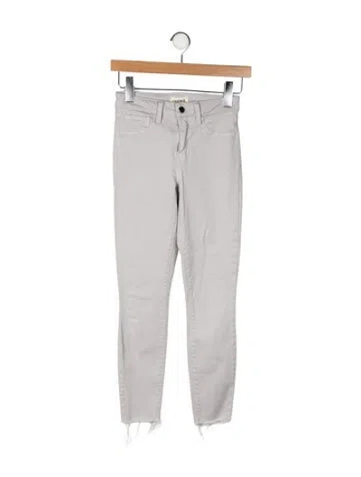 Pre-owned L'agence Skinny Leg Pants In Gray