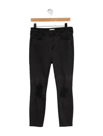 Pre-owned L'agence Skinny Leg Pants In Gray