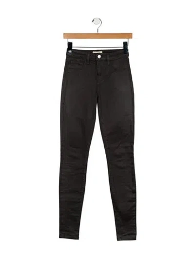 Pre-owned L'agence Skinny Leg Pants In Gray