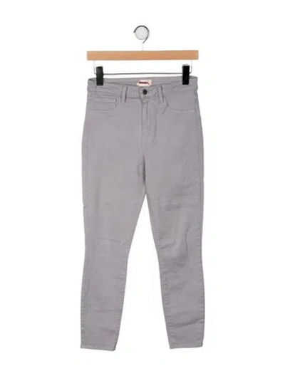 Pre-owned L'agence Skinny Leg Pants In Gray