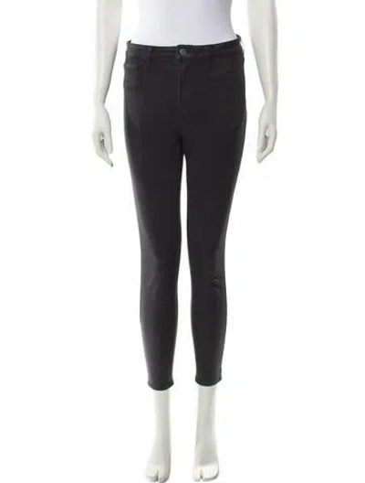 Pre-owned L'agence Skinny Leg Pants In Gray