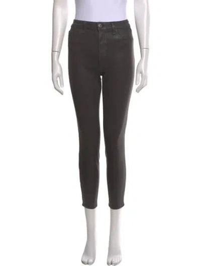 Pre-owned L'agence Skinny Leg Pants In Gray