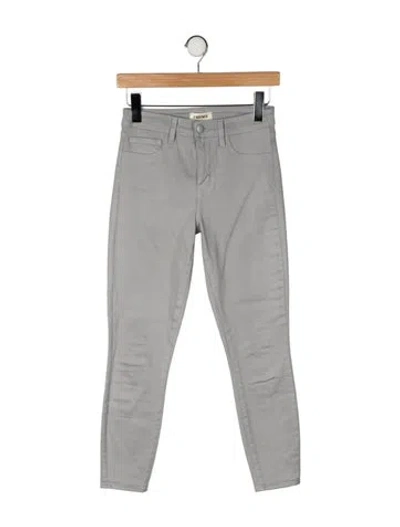 Pre-owned L'agence Skinny Leg Pants In Gray