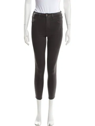 Pre-owned L'agence Skinny Leg Pants In Gray