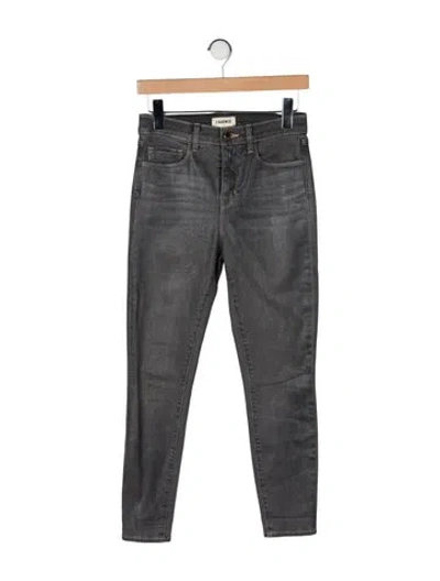 Pre-owned L'agence Skinny Leg Pants In Gray