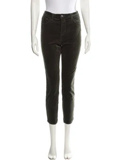 Pre-owned L'agence Skinny Leg Pants In Green