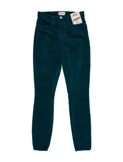 Pre-owned L'agence Skinny Leg Pants In Green