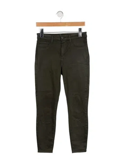 Pre-owned L'agence Skinny Leg Pants In Green