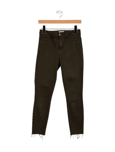 Pre-owned L'agence Skinny Leg Pants In Green