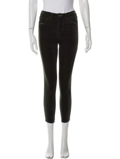 Pre-owned L'agence Skinny Leg Pants In Green