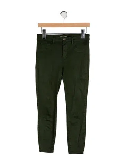 Pre-owned L'agence Skinny Leg Pants In Green