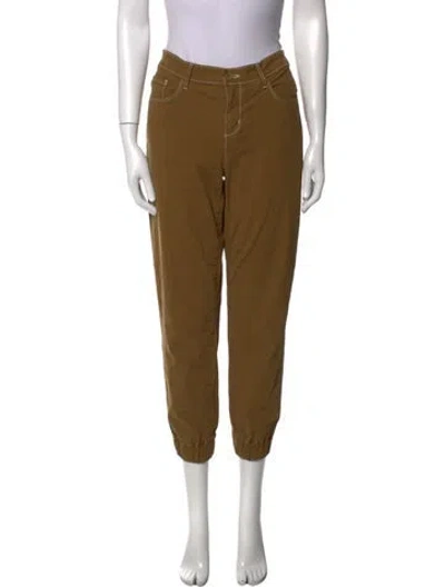 Pre-owned L'agence Skinny Leg Pants In Green
