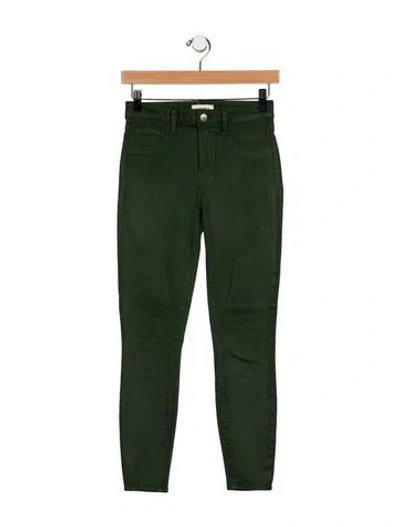 Pre-owned L'agence Skinny Leg Pants In Green
