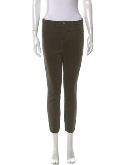 Pre-owned L'agence Skinny Leg Pants In Green