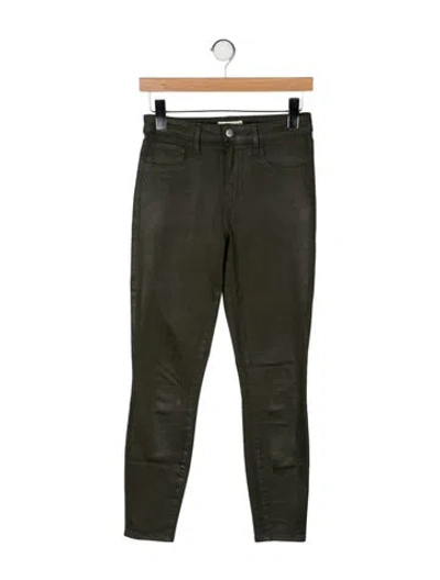 Pre-owned L'agence Skinny Leg Pants In Green