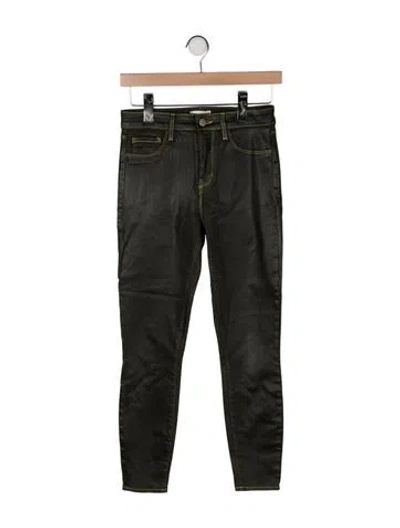 Pre-owned L'agence Skinny Leg Pants In Green