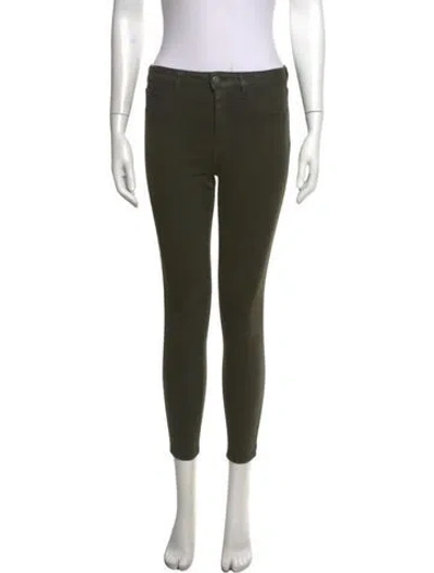 Pre-owned L'agence Skinny Leg Pants In Green