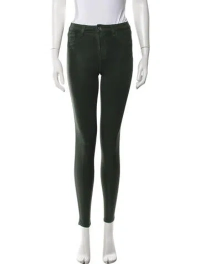 Pre-owned L'agence Skinny Leg Pants In Green
