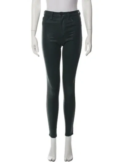 Pre-owned L'agence Skinny Leg Pants In Green